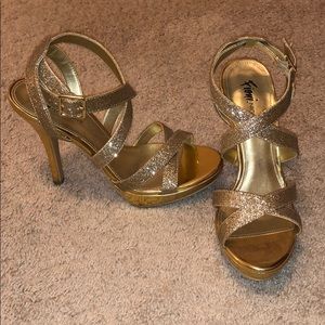 Gold heels
